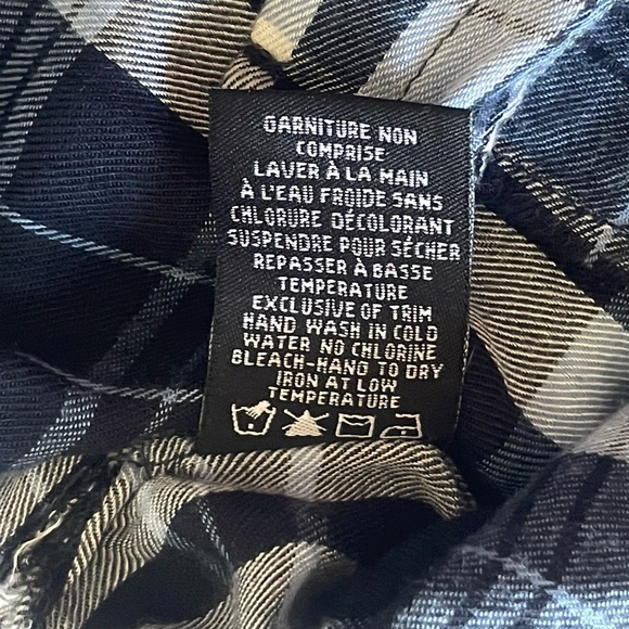 Brody Myles Blue Plaid Rayon Shirt Size Small - Picture 9 of 15